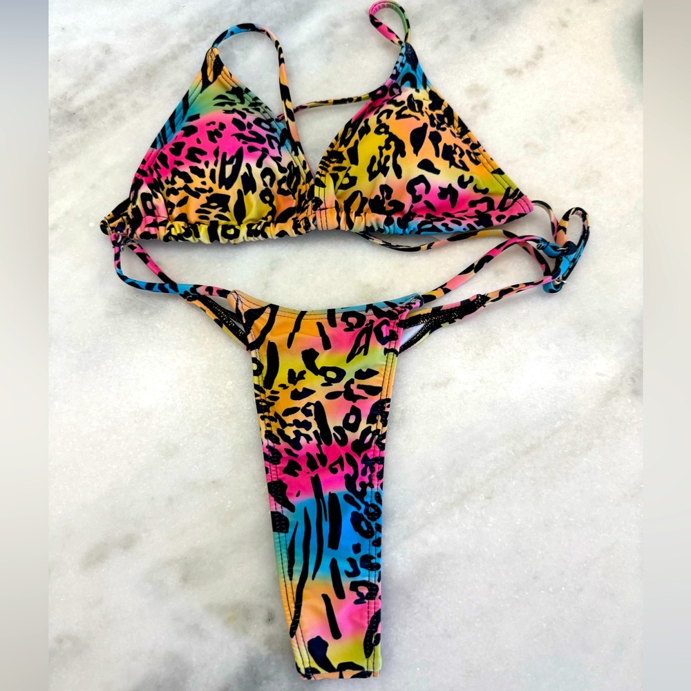 NEW Colorful Leopard Print Sexy One Piece